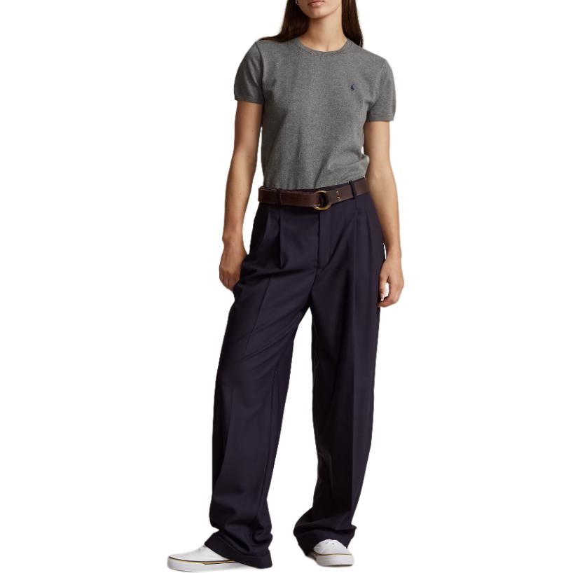 (Women) Polo Ralph Lauren  Slim Fit Grey T-Shirt with Embroidered Pony Logo. WMPOSWENC021392-020 圖 3