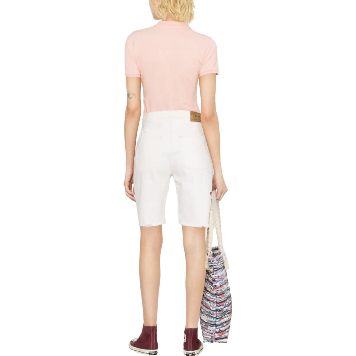 (Women) Polo Ralph Lauren  Slim Fit Logo Embroidered Pink Polo Shirt SS23. 211870236-007 圖 4