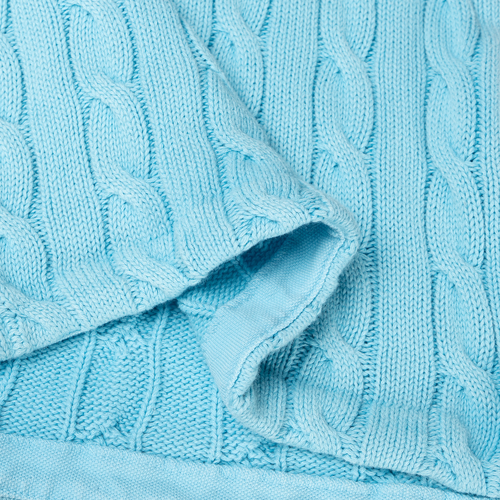 (Women) Polo Ralph Lauren  Slim Fit Solid Cable Knit Short Sleeve Polo Shirt. WMPOKNINCU20643-300 圖 8