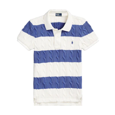 (Women) Polo Ralph Lauren Slim Fit Striped Polo Shirt Short Sleeve - Multi-color. WMPOKNINCU20835-999