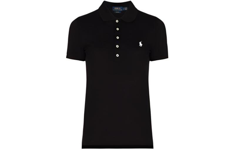 (Women) Polo Ralph Lauren  Solid Black Logo Embroidered Short Sleeve Polo Shirt. 211505654-114 圖 2