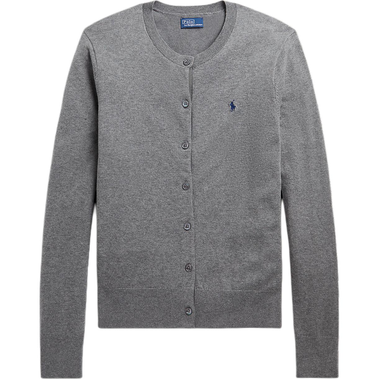 (Women) Polo Ralph Lauren  Solid Button-Crewneck Long Sleeve Sweater Grey. WMPOSWENDW20115-020 圖 2