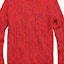 Sizing (Women) Polo Ralph Lauren Solid Cable-Knit Sweater Red with Embroidery. 211570012-095