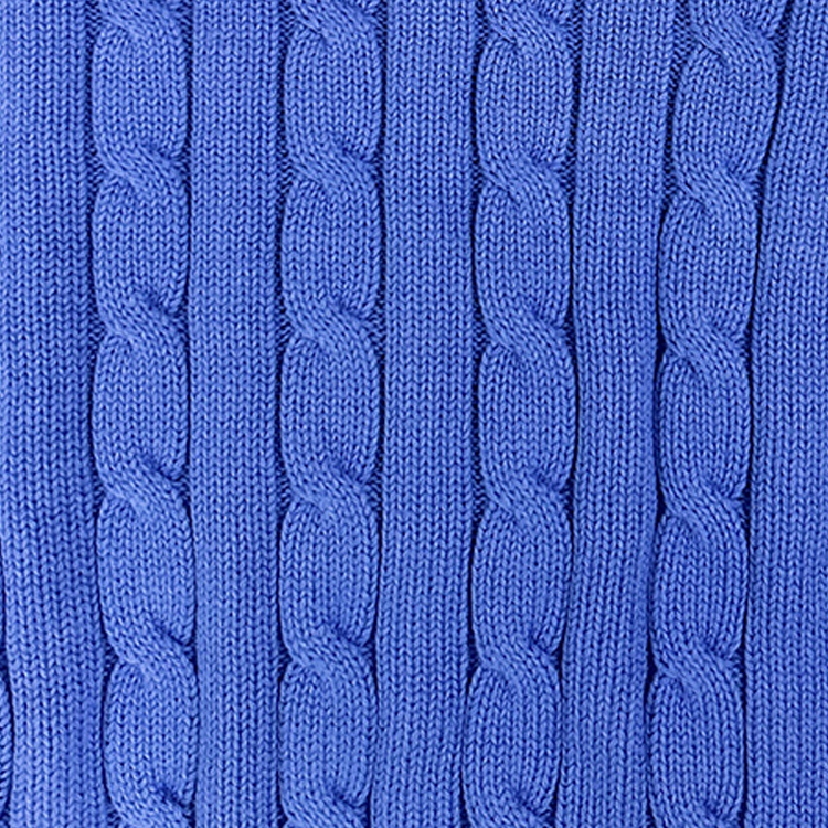 (Women) Polo Ralph Lauren  Solid Cable Knit Crewneck Sweater Blue 211570012-131 圖 5