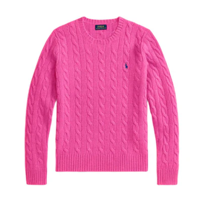 (Women) Polo Ralph Lauren Solid Color Crewneck Long Sleeve Sweater. WMPOSWENC021307650