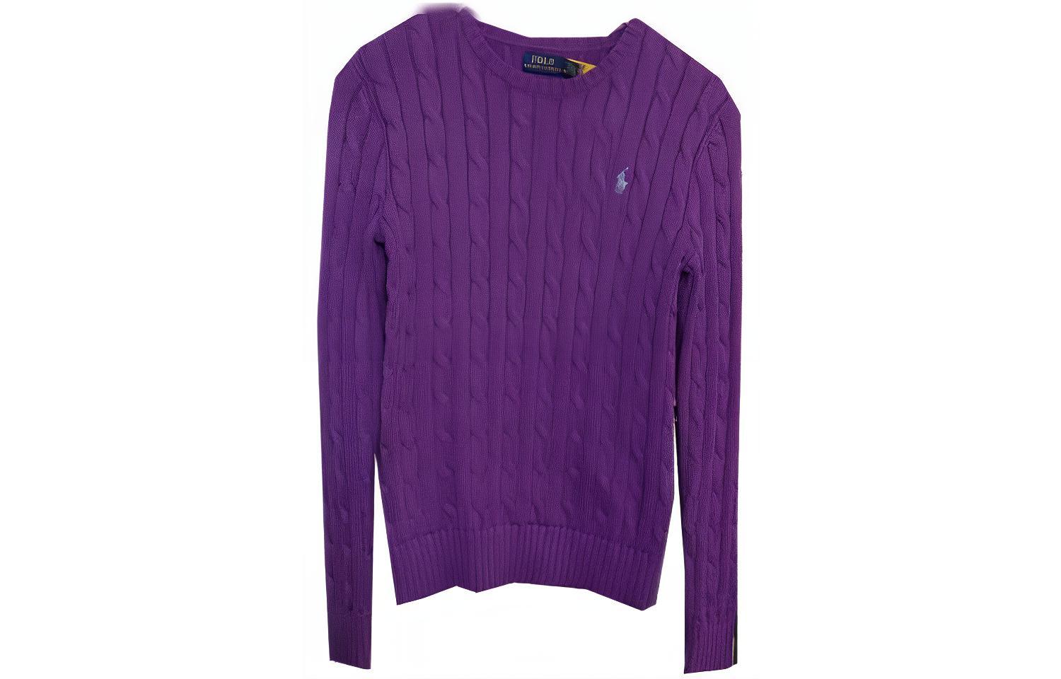 (Women) Polo Ralph Lauren  Solid Color Crewneck Long Sleeve Knit Sweater Casual 211570012-006 圖 3