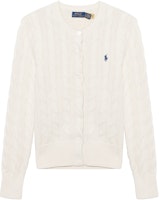 (Women) Polo Ralph Lauren Solid Color Logo Embroidered Knit Cardigan. 211839418-005 (Women) Polo Ralph Lauren Solid Color Logo Embroidered Knit Cardigan. 211839418-005