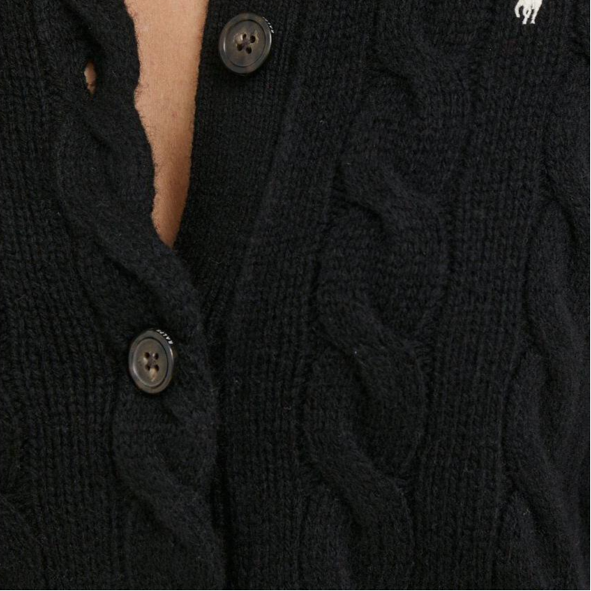 (Women) Polo Ralph Lauren  Solid Color Sweater with Embroidered Pony - Black. 211882917004 圖 6