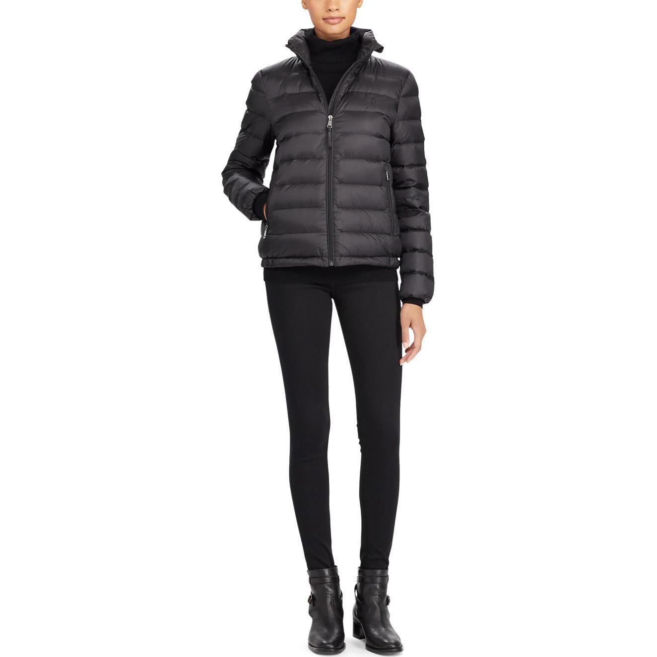 (Women) Polo Ralph Lauren  Solid Color Zip-Up Down Jacket Black WMPOOTWN2820001-001 圖 4