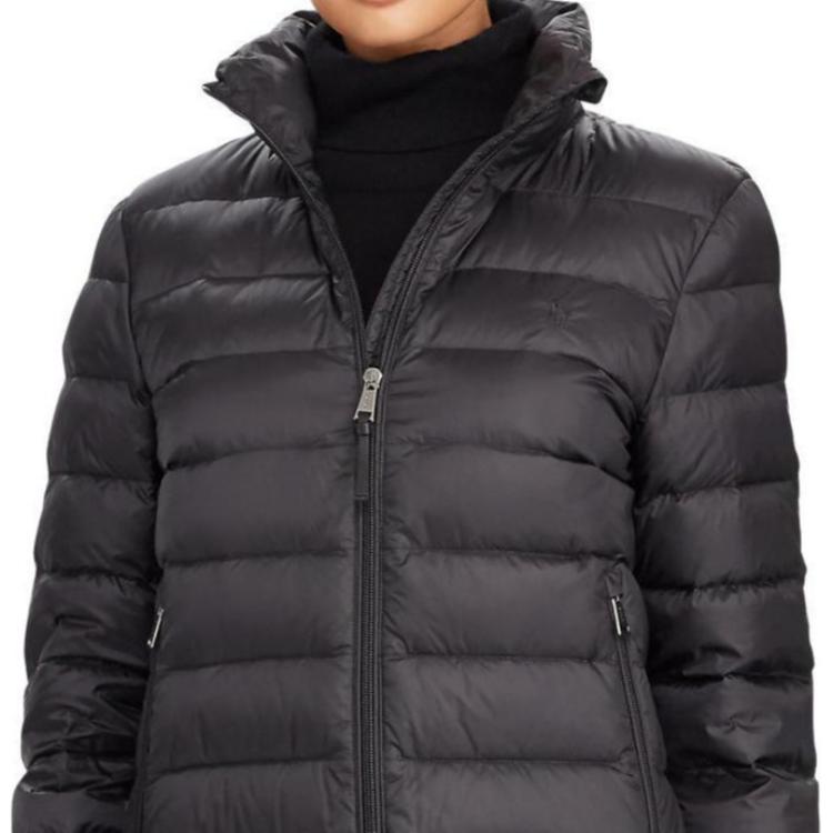 (Women) Polo Ralph Lauren  Solid Color Zip-Up Down Jacket Black WMPOOTWN2820001-001 圖 7