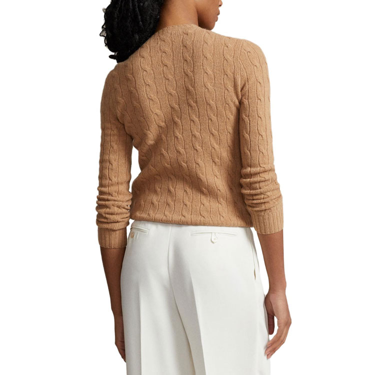 (Women) Polo Ralph Lauren  Solid Crewneck Pullover Sweater Camel Color. 211910421-002 圖 6