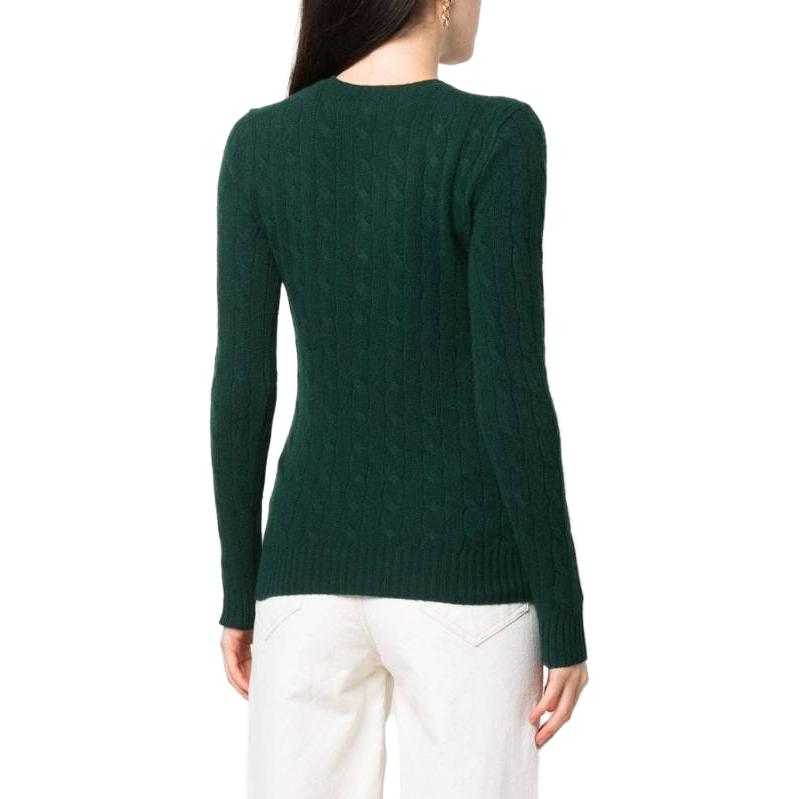 (Women) Polo Ralph Lauren  Solid Green Crewneck Knit Sweater Long Sleeve 211910421-010 圖 4