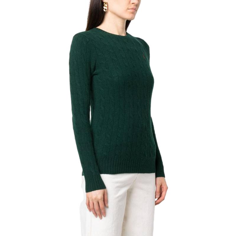 (Women) Polo Ralph Lauren  Solid Green Crewneck Knit Sweater Long Sleeve 211910421-010 圖 5