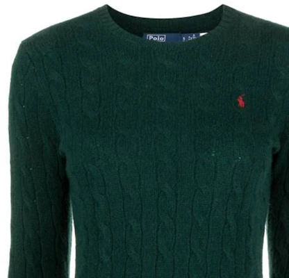 (W) Polo Ralph Lauren Sweater Crewneck Hijau Lengan Panjang Knit Solid. 211910421-010 Details for (W) Polo Ralph Lauren Sweater Crewneck Hijau Lengan Panjang Knit Solid. 211910421-010