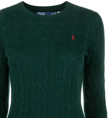 (W) Polo Ralph Lauren Sweater Crewneck Hijau Lengan Panjang Knit Solid. 211910421-010 Sizing (W) Polo Ralph Lauren Sweater Crewneck Hijau Lengan Panjang Knit Solid. 211910421-010