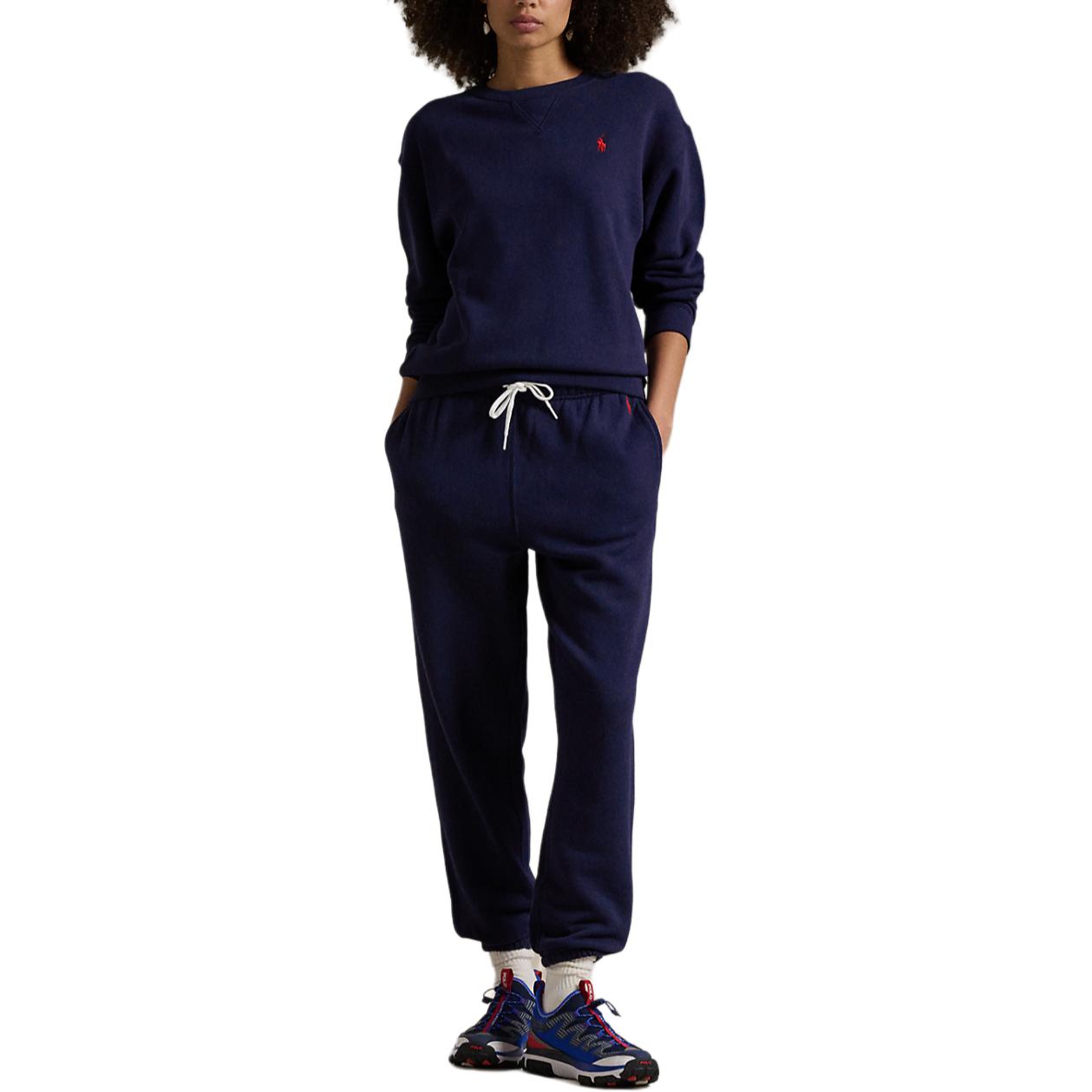 (Women) Polo Ralph Lauren  Solid Logo Embroidered Crewneck Sweatshirt Navy Blue WMPOKNINFB20675-410 圖 3