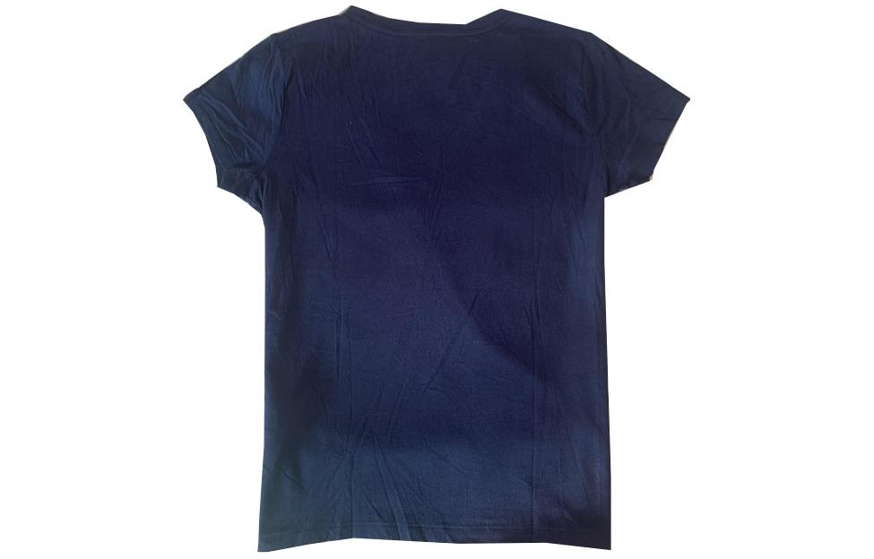 Lookbook (W) Polo Ralph Lauren Solid Logo Sulam Leher-V T-Shirt Biru Navy. 211682523-019