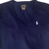 Purchase (W) Polo Ralph Lauren Camiseta Azul Marino Logo Bordado Cuello en V. 211682523-019
