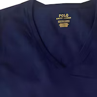 Sizing (W) Polo Ralph Lauren Camiseta Azul Marino Logo Bordado Cuello en V. 211682523-019