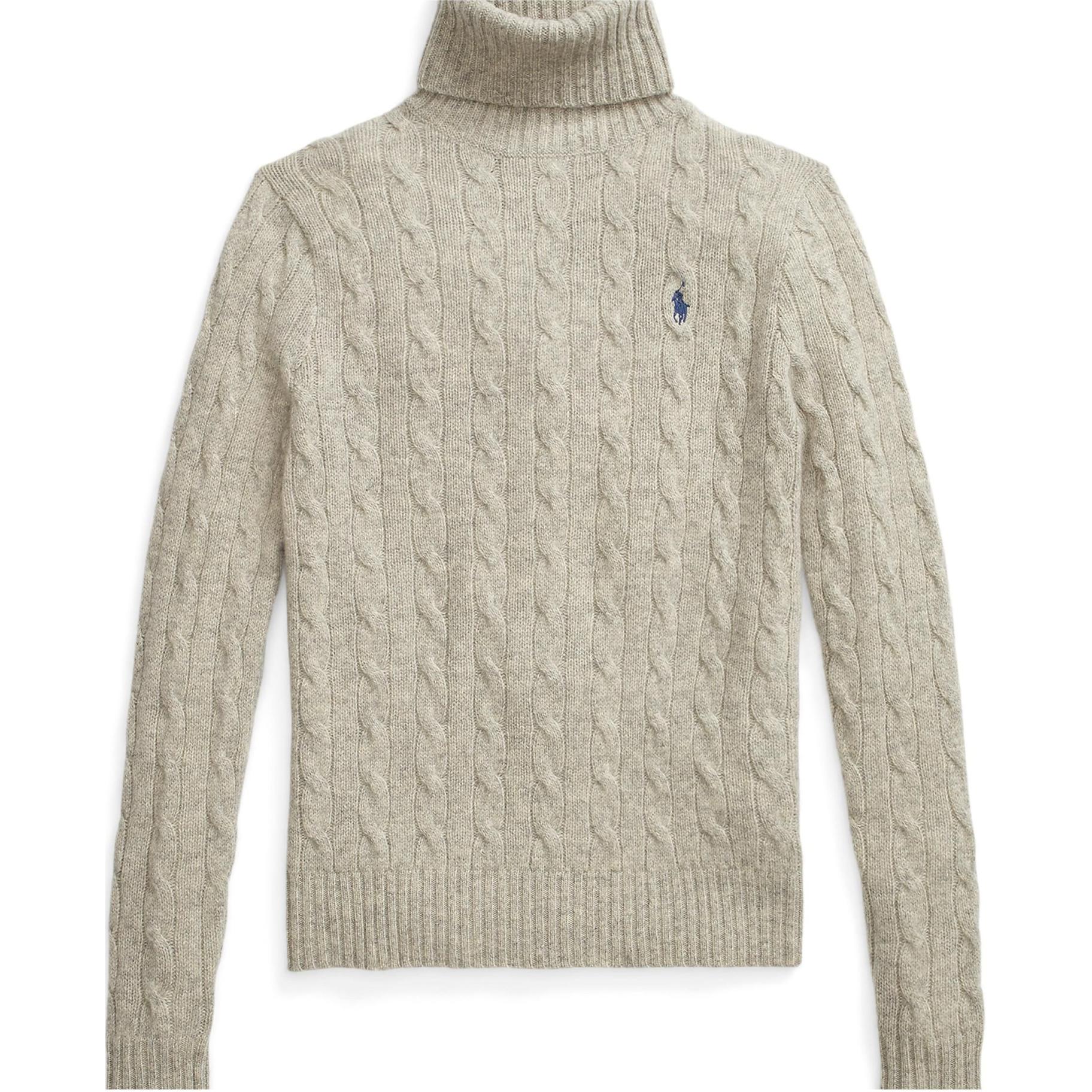 (Women) Polo Ralph Lauren  Solid Logo Turtleneck Sweater Light Grey. 211888686-002 圖 2