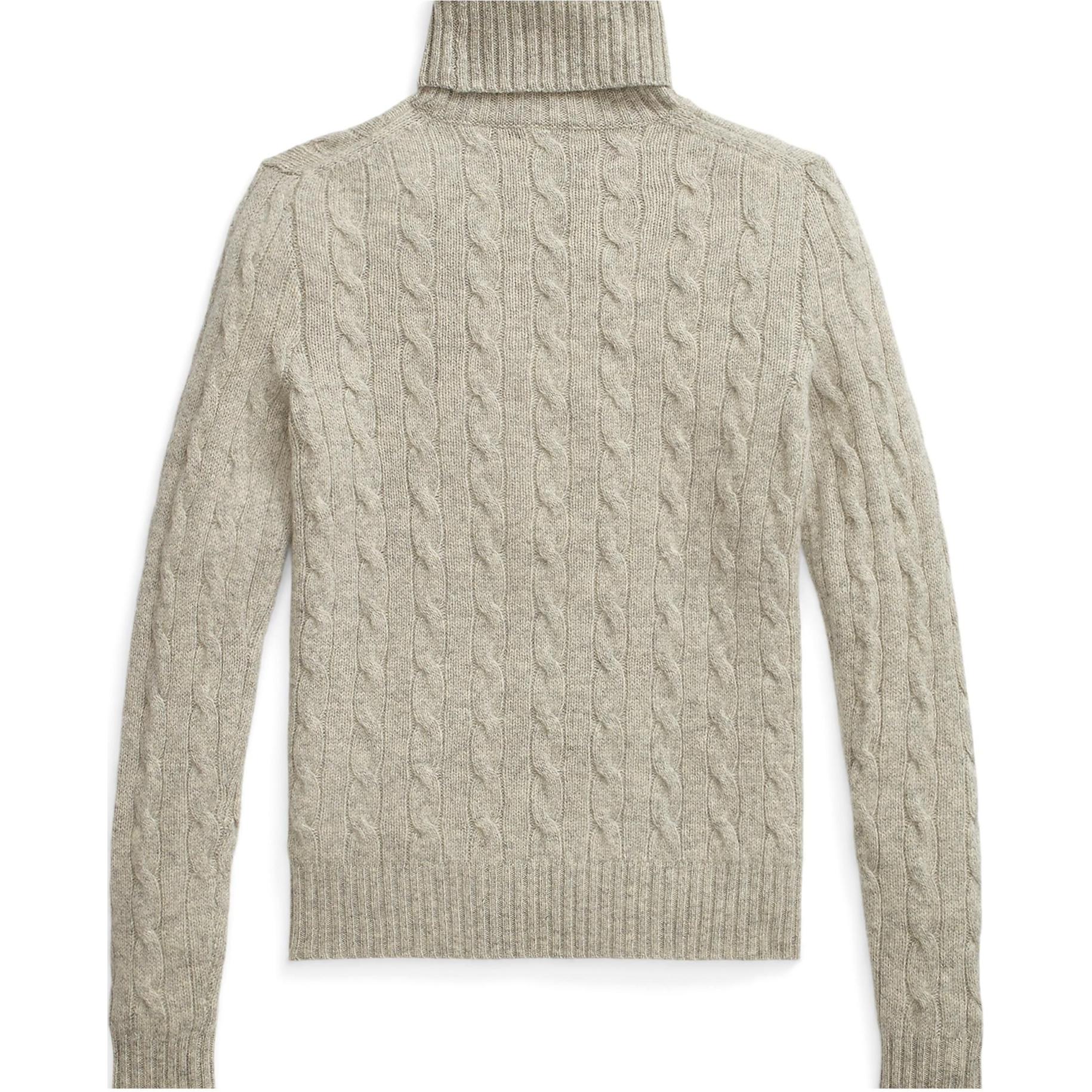 (Women) Polo Ralph Lauren  Solid Logo Turtleneck Sweater Light Grey. 211888686-002 圖 3