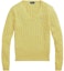 Buy (W) Polo Ralph Lauren Solid Logo V-Neck Knit Sweater Kuning. 211570011-102