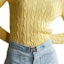 Details for (W) Polo Ralph Lauren Solid Logo V-Neck Knit Sweater Kuning. 211570011-102