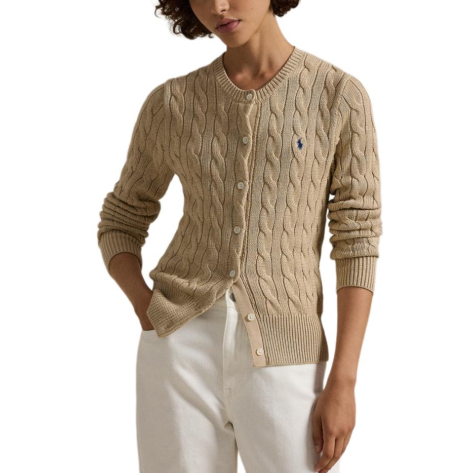 (Women) Polo Ralph Lauren  Solid Long-Sleeve Knit Sweater Khaki Color. WMPOSWENDW20358-999 圖 4