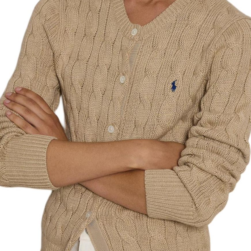 (Women) Polo Ralph Lauren  Solid Long-Sleeve Knit Sweater Khaki Color. WMPOSWENDW20358-999 圖 6