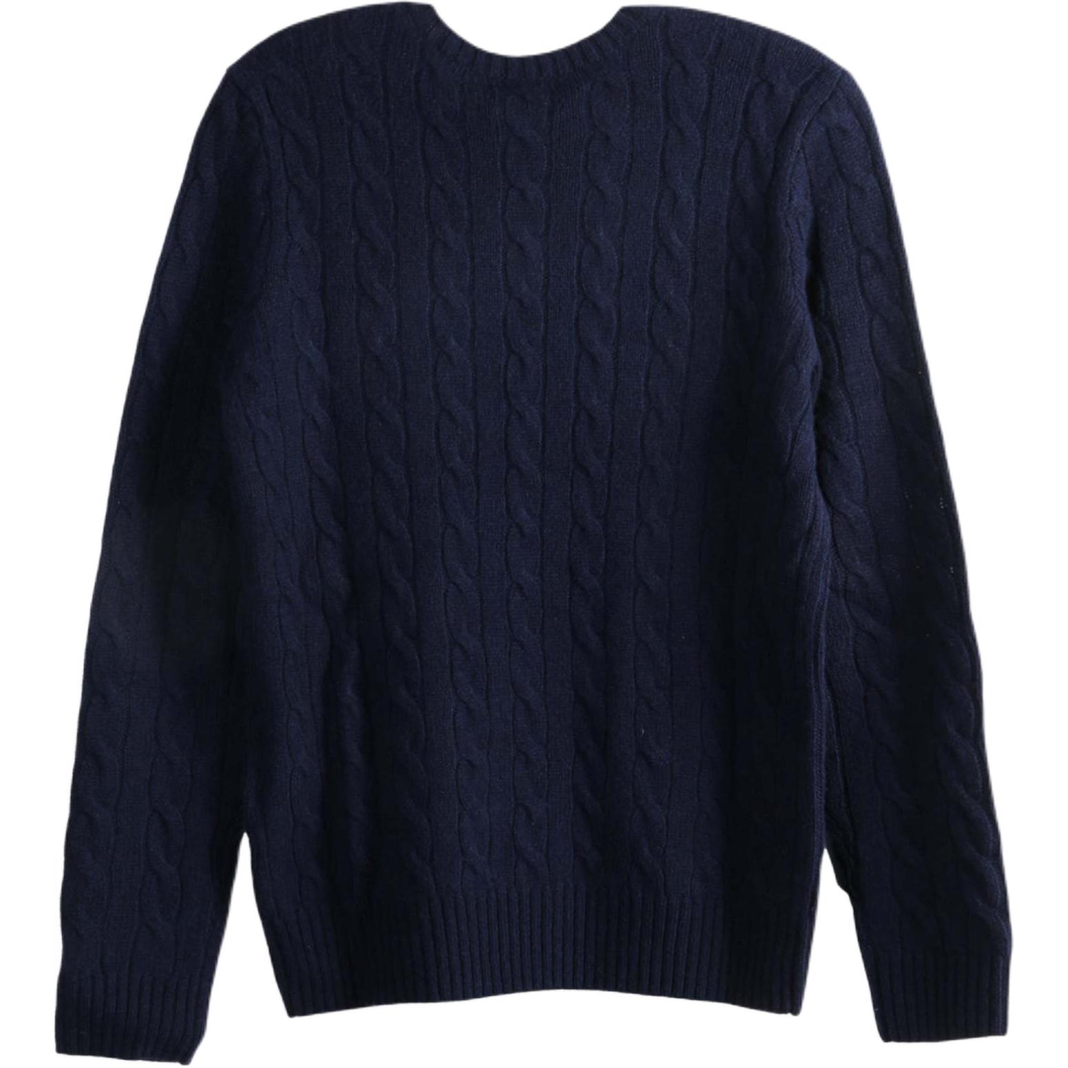 Lookbook (W) Polo Ralph Lauren Sweater Navy Blue Lengan Panjang Crewneck. 211971865-003