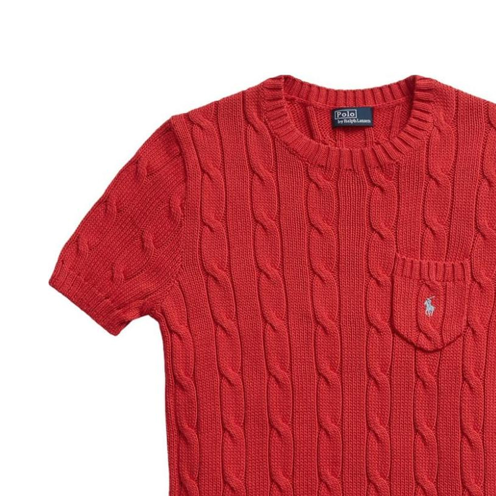 Purchase (W) Suéter Polo Ralph Lauren Crewneck Rojo Sólido. 211895379-007