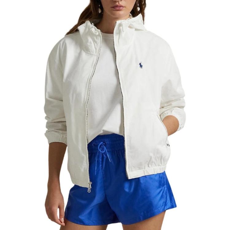 (Women) Polo Ralph Lauren  Solid White Zip-Up Hoodie Jacket. 211963166-003 圖 3