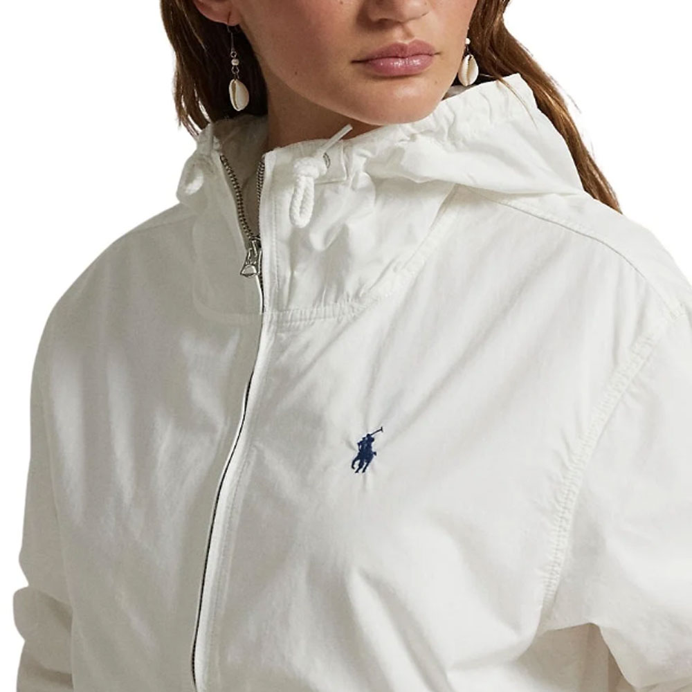 (Women) Polo Ralph Lauren  Solid White Zip-Up Hoodie Jacket. 211963166-003 圖 6