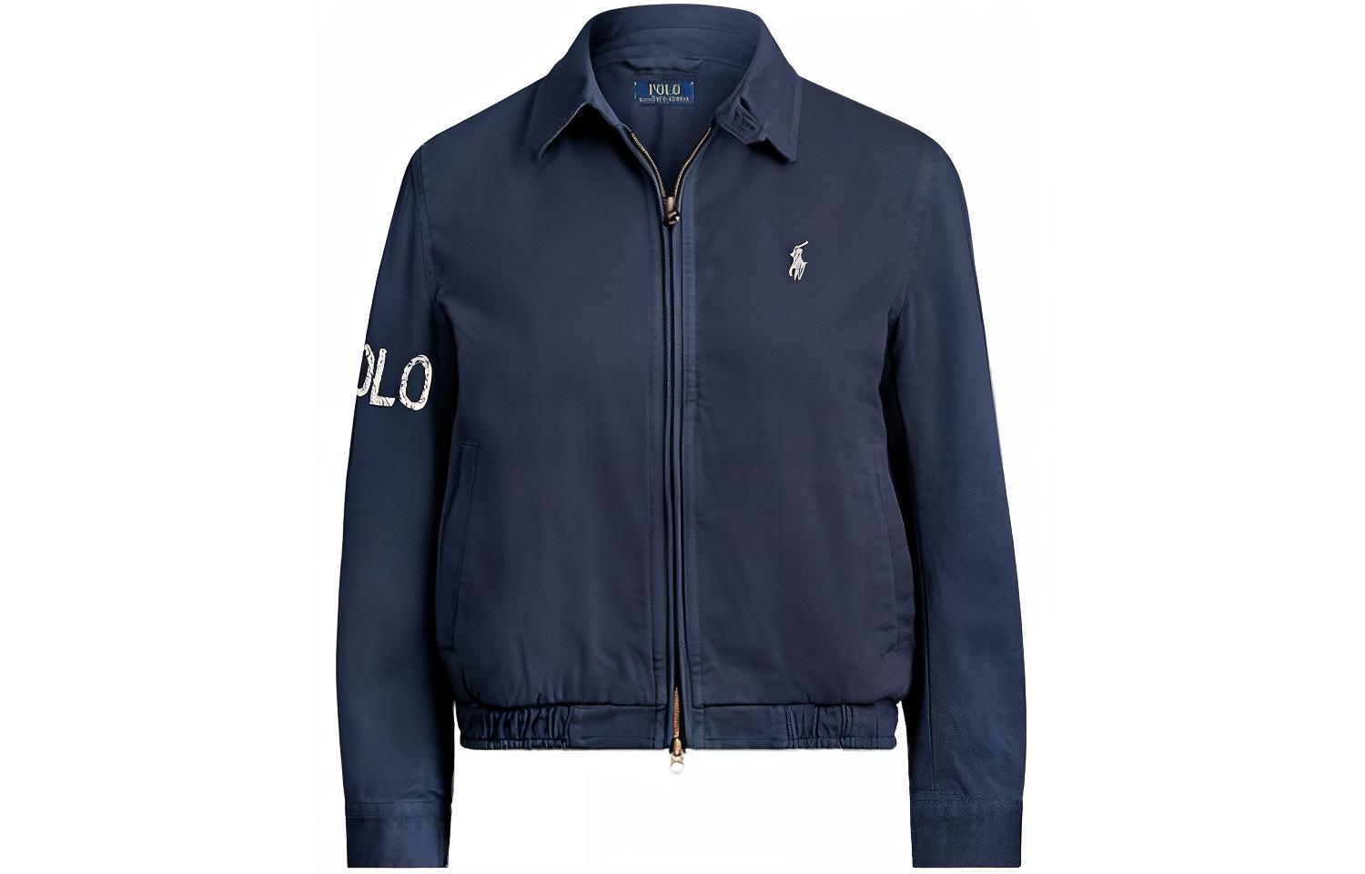 (Women) Polo Ralph Lauren  Solid Zip-Up Long Sleeve Jacket in Navy Blue. 211794216-002 圖 2