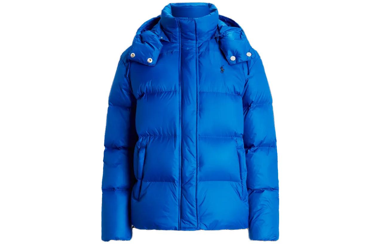 Order (Women) Polo Ralph Lauren  Solid Zip Detachable Hood Jacket Blue. WMPOOTWN2820-223