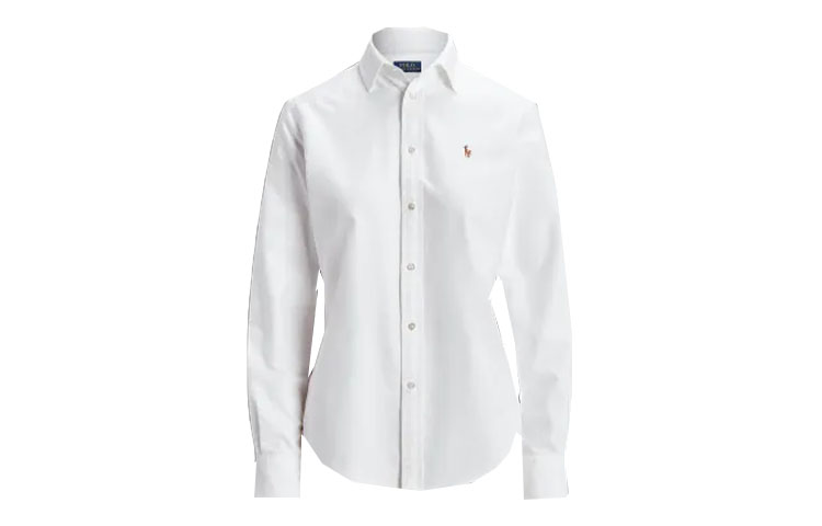 (Women) Polo Ralph Lauren  SS23 White Embroidered Long Sleeve Button-Up Shirt. WMPOSHTNDO20366-100 圖 2