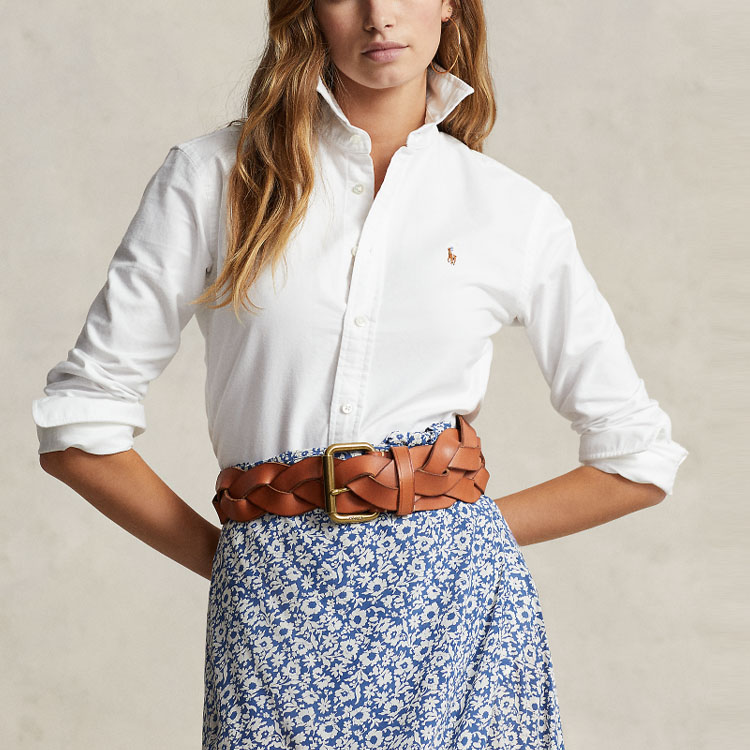 (Women) Polo Ralph Lauren  SS23 White Embroidered Long Sleeve Button-Up Shirt. WMPOSHTNDO20366-100 圖 3