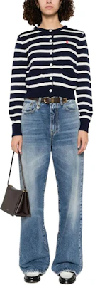 (W) Polo Ralph Lauren Sweater Bergaris Kancing Depan Rajut - Biru Navy 211959297-001 Lookbook (W) Polo Ralph Lauren Sweater Bergaris Kancing Depan Rajut - Biru Navy 211959297-001