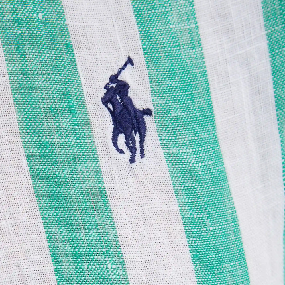 Details for (W) Polo Ralph Lauren 綠色條紋長袖襯衫 211970691-009