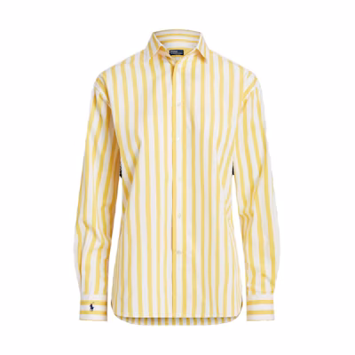 (Women) Polo Ralph Lauren Striped Yellow Single-Breasted Shirt. WMPOSHTNDN20186-700