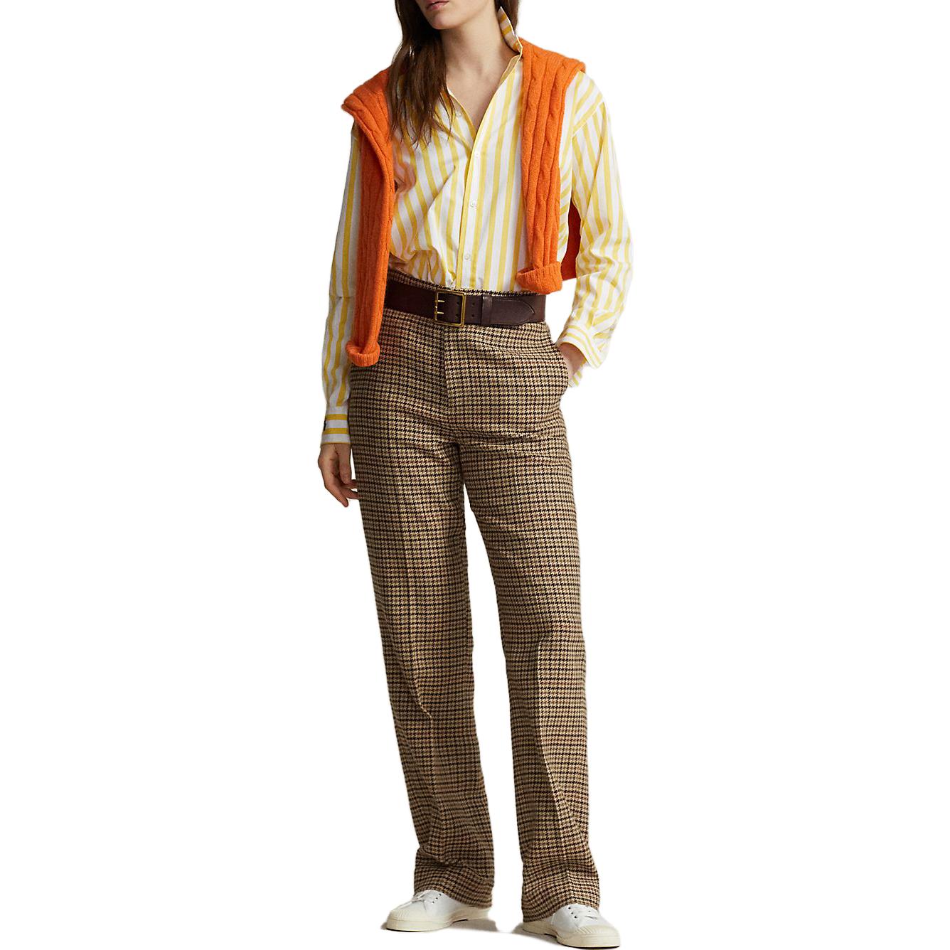 (Women) Polo Ralph Lauren  Striped Yellow Single-Breasted Shirt. WMPOSHTNDN20186-700 圖 4