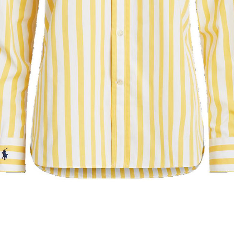 (Women) Polo Ralph Lauren  Striped Yellow Single-Breasted Shirt. WMPOSHTNDN20186-700 圖 7