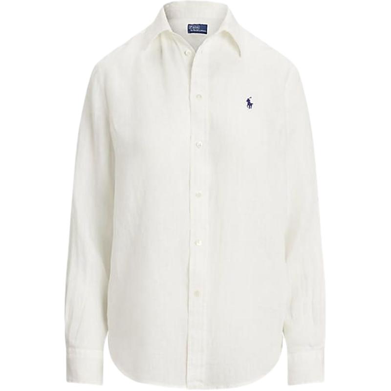 (Women) Polo Ralph Lauren  White Button-Up Long Sleeve Shirt WMPOSHTNDO20576100.211970730-001 圖 2