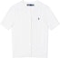 Order (W) Polo Ralph Lauren 白色繩結紋純棉短袖開襟外套上衣 100053185