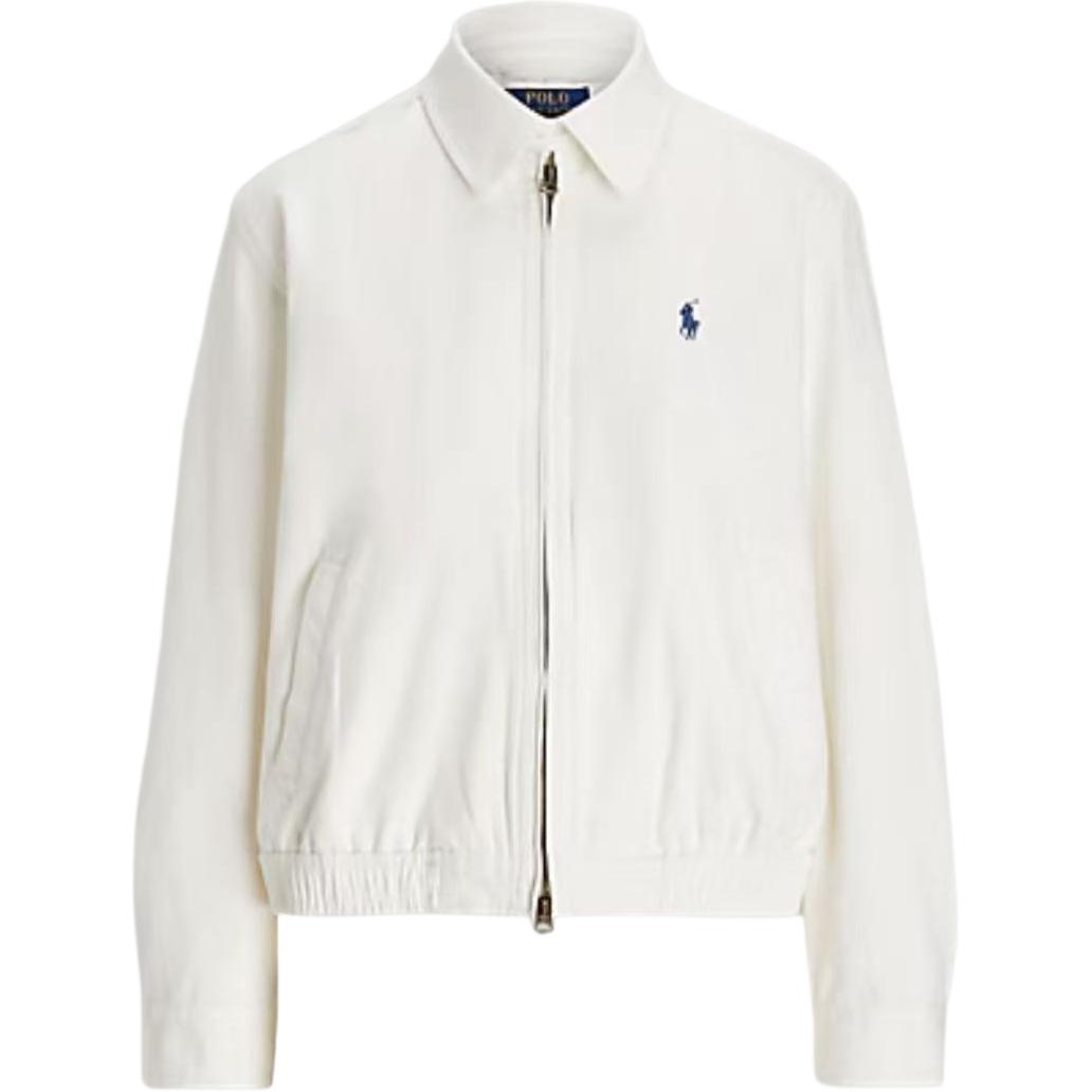 Buy (W) Polo Ralph Lauren 白色刺繡Logo拉鍊Polo外套。 211839314-004