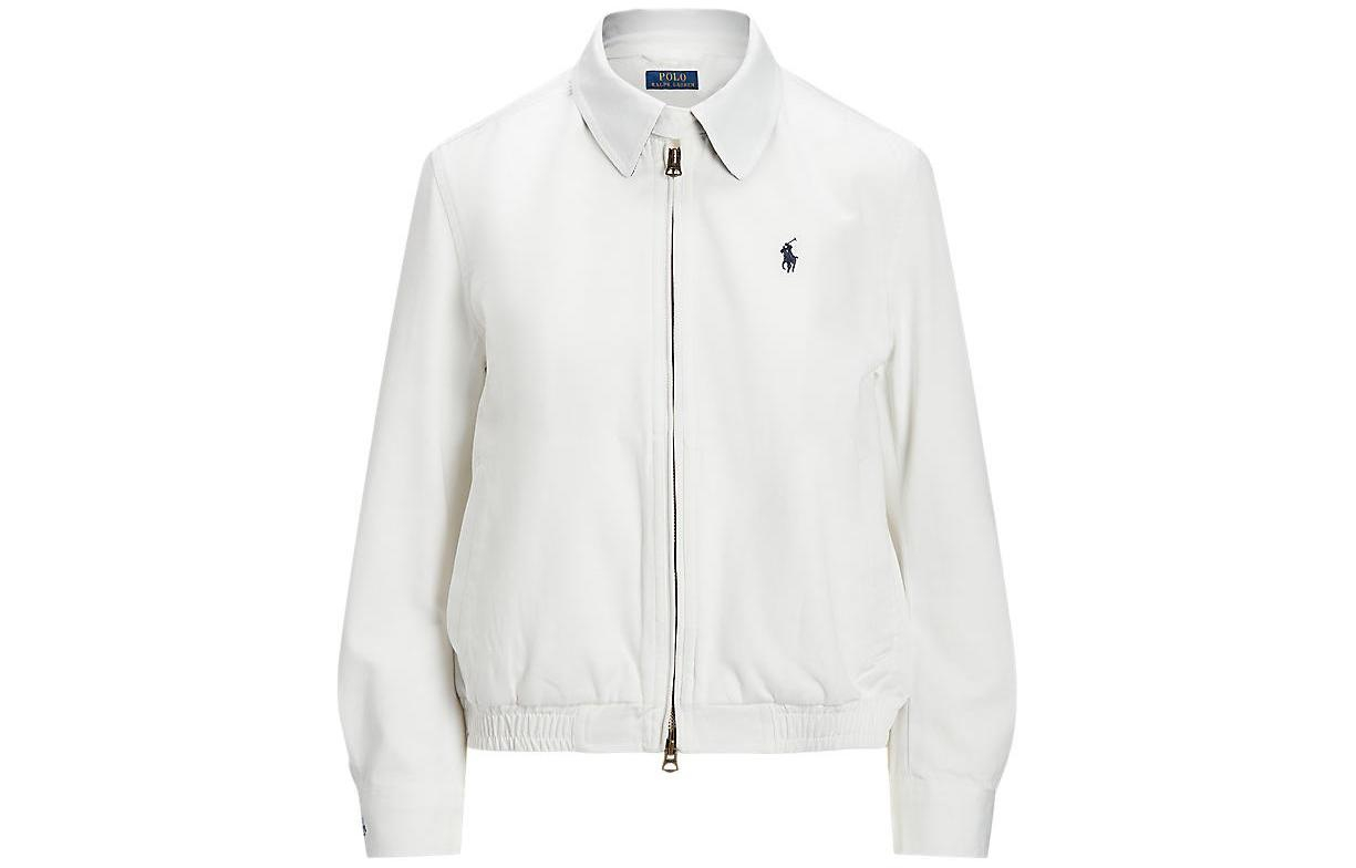 Order (W) Polo Ralph Lauren 白色刺繡Logo拉鍊Polo外套。 211839314-004