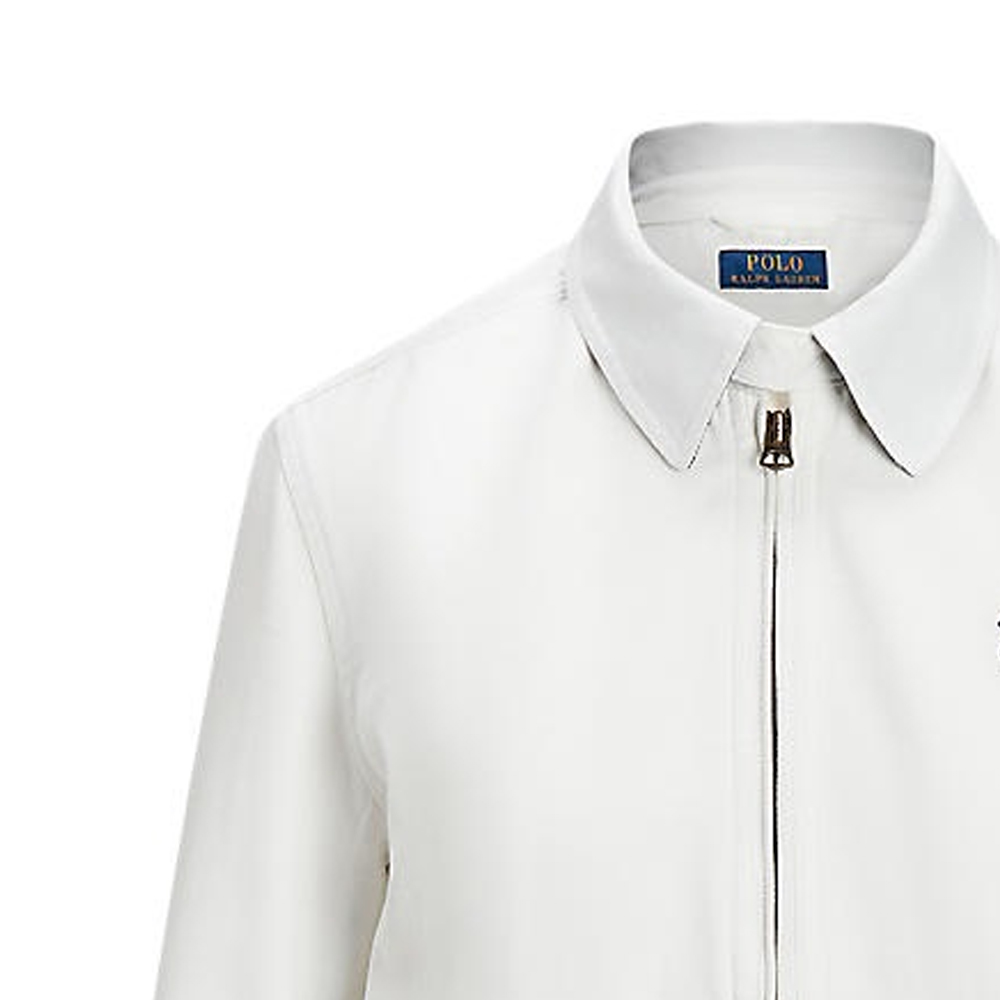 Lookbook (W) Polo Ralph Lauren 白色刺繡Logo拉鍊Polo外套。 211839314-004