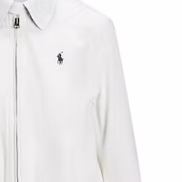 Details for (W) Chaqueta Polo Ralph Lauren Blanca con Logo Bordado y Cremallera. 211839314-004