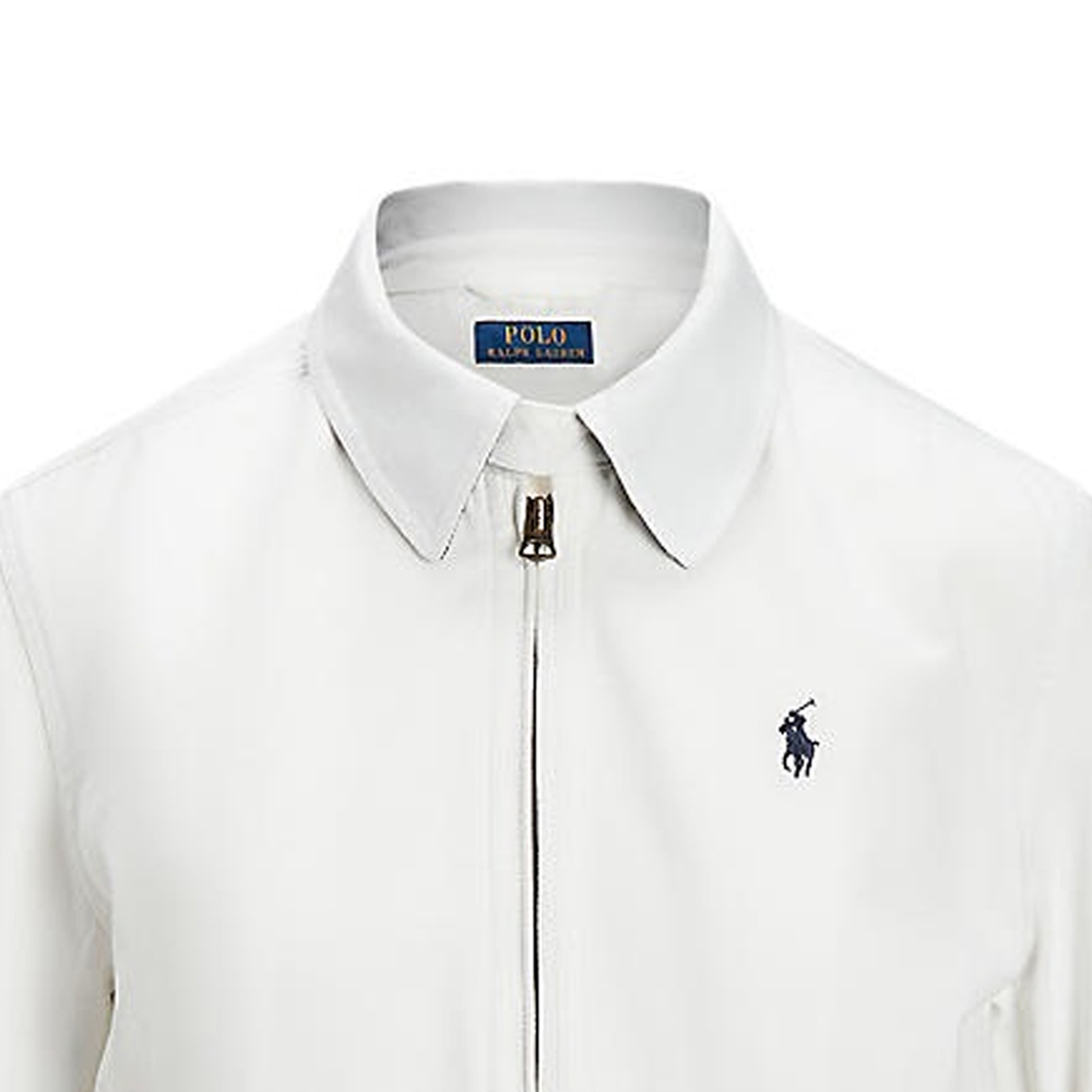 Sizing (W) Polo Ralph Lauren 白色刺繡Logo拉鍊Polo外套。 211839314-004