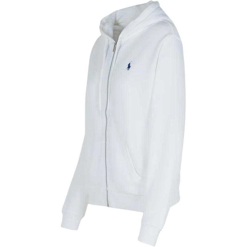 (Women) Polo Ralph Lauren  White Hoodie with Logo Embroidery and Full Zip. 211935584-008 圖 4